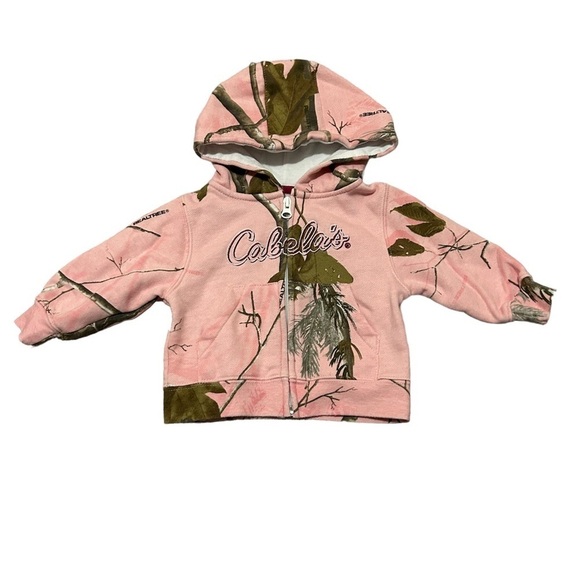 Cabela's Other - Cabelas pink camo hoodie, 3-6 months